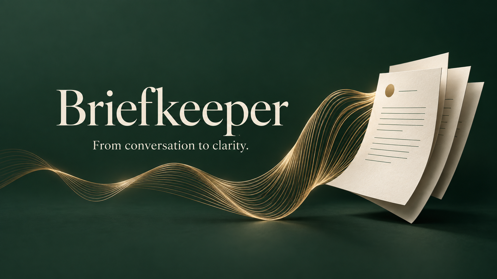 Apresentação editorial do BriefKeeper